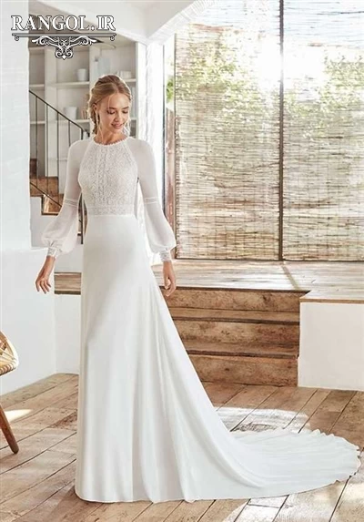 لباس عقد محضری مدل پیراهن عقد عروس شیک جدید خاص