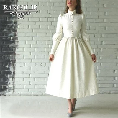 لباس عقد محضری مدل پیراهن عقد عروس شیک جدید خاص