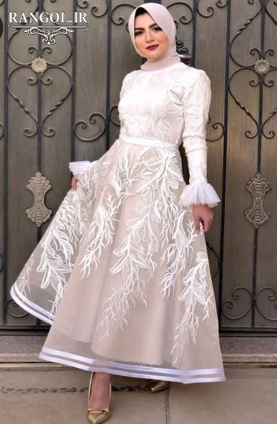 لباس عقد محضری مدل پیراهن عقد عروس شیک جدید خاص