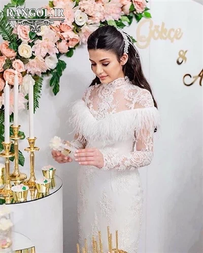 لباس عقد محضری مدل پیراهن عقد عروس شیک جدید خاص