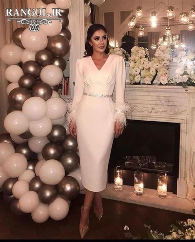 لباس عقد محضری مدل پیراهن عقد عروس شیک جدید خاص