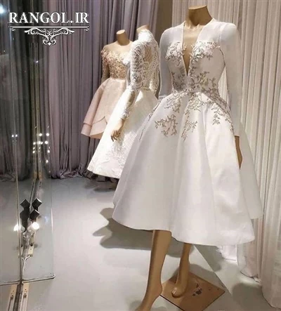 لباس عقد محضری مدل پیراهن عقد عروس شیک جدید خاص