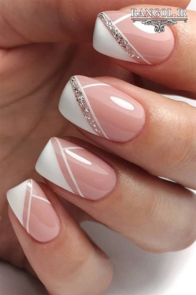 مدل طراحی دیزاین ناخن عروس لاک 
