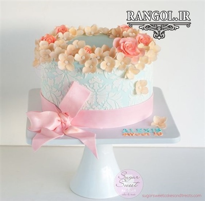 مدل کیک بله برون نامزدی عقد عروسی یک طبقه شیک خاص جدید