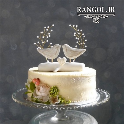 مدل کیک بله برون نامزدی عقد عروسی یک طبقه شیک خاص جدید