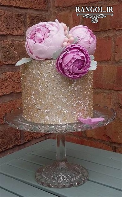 مدل کیک بله برون نامزدی عقد عروسی یک طبقه شیک خاص جدید