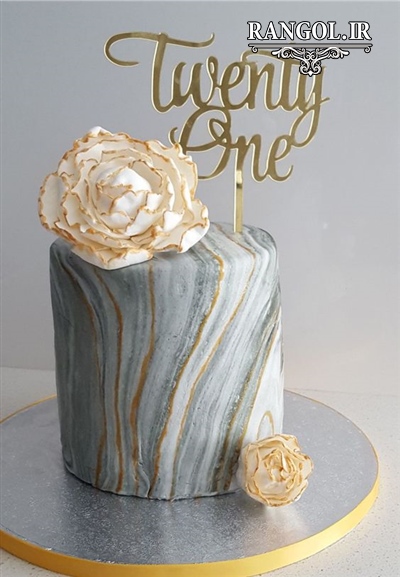مدل کیک بله برون نامزدی عقد عروسی یک طبقه شیک خاص جدید
