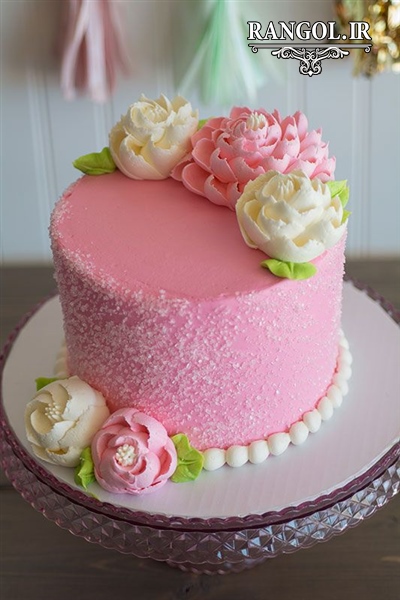 مدل کیک بله برون نامزدی عقد عروسی یک طبقه شیک خاص جدید