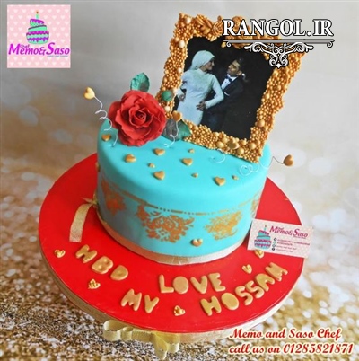 مدل کیک بله برون نامزدی عقد عروسی یک طبقه شیک خاص جدید