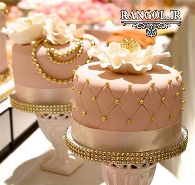 مدل کیک بله برون نامزدی عقد عروسی یک طبقه شیک خاص جدید