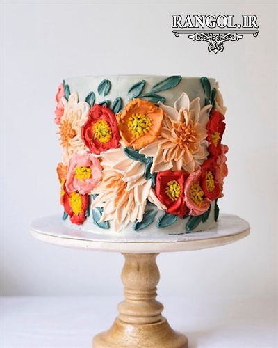 مدل کیک بله برون نامزدی عقد عروسی یک طبقه شیک خاص جدید
