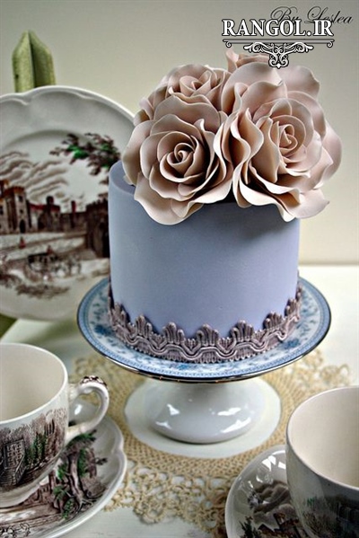 مدل کیک بله برون نامزدی عقد عروسی یک طبقه شیک خاص جدید