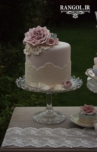مدل کیک بله برون نامزدی عقد عروسی یک طبقه شیک خاص جدید