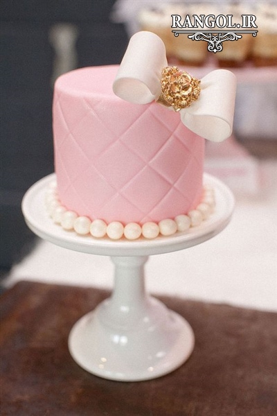 مدل کیک بله برون نامزدی عقد عروسی یک طبقه شیک خاص جدید