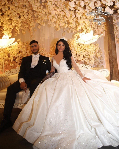  عکس عروس داماد در تالار عروسی آتلیه عکاسی