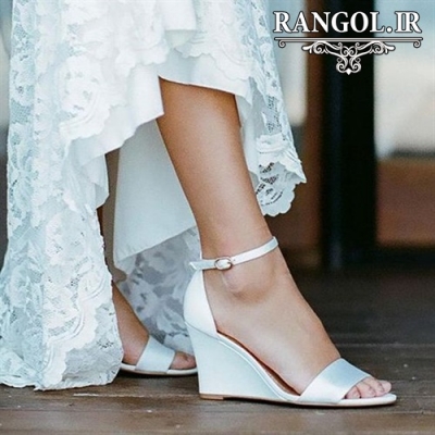 کفش عروس شیک جدید خاص مدل کفش عروس پاشنه دار بلند کوتاه