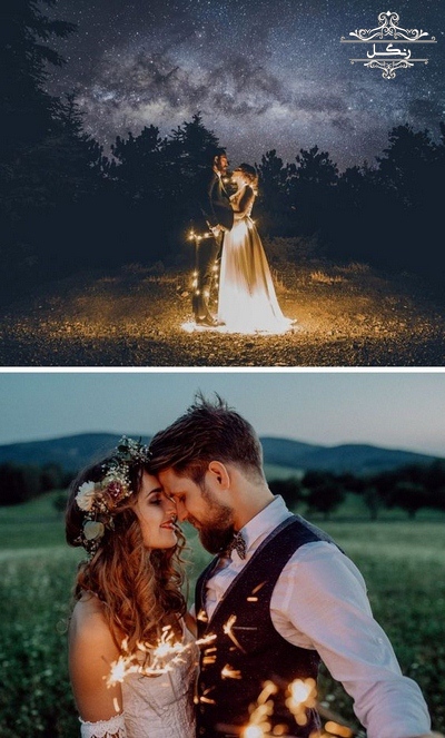 عکس فرمالیته مدل ژست عکاسی عروس داماد