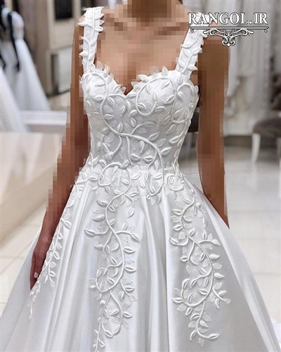 مدل یقه بالاتنه لباس عروس شیک جدید