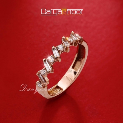 مدل حلقه انگشتر طلا جواهر ظریف ساده شیک مینیمال لاکچری 