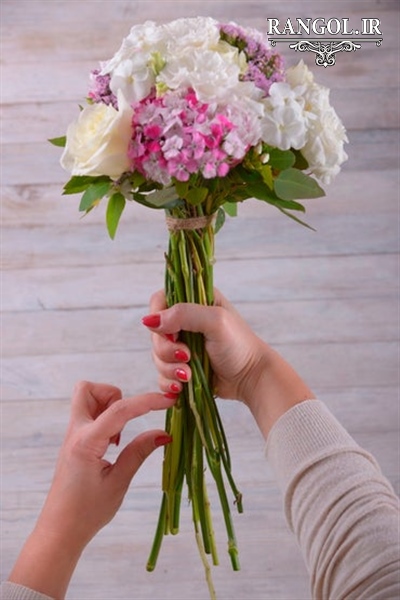 ایده درست کردن دسته گل عقد عروسی گل عروس نامزدی