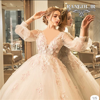لباس عروس پفی پرنسسی شیک جدید ایرانی