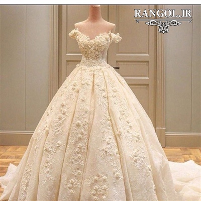 مدل لباس عروس پفی پرنسسی شیک جدید ایرانی