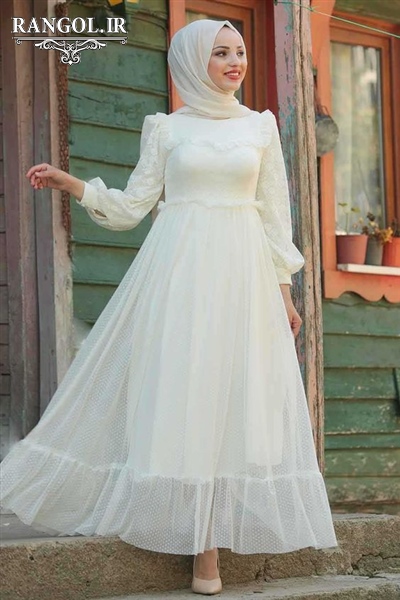 مدل لباس پیراهن عقد محضر عروس شیک جدید