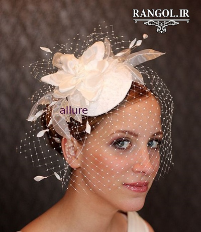 کلاه عروس تور دار فرانسوی 1 اکسسوری عروس خاص