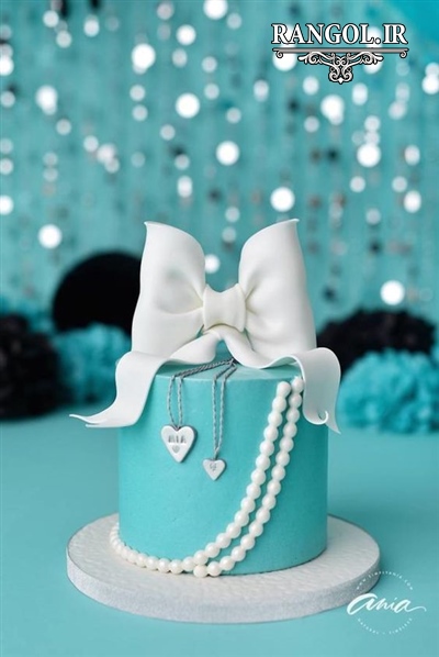 مدل کیک بله برون نامزدی عقد عروسی یک طبقه شیک خاص جدید