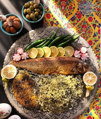 طرز تهیه سبزی پلو ماهی عید | تزیین دیزاین سبزی پلو ماهی