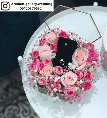 تزیین جای حلقه ایده تزیین جای انگشتر عقد بله برون