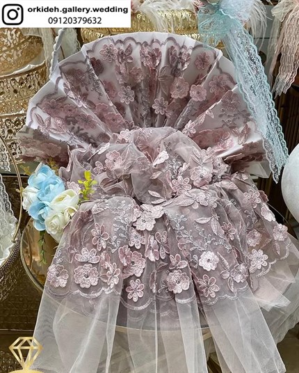تزیین پارچه مجلسی و چادر عروس بله برون عقد 