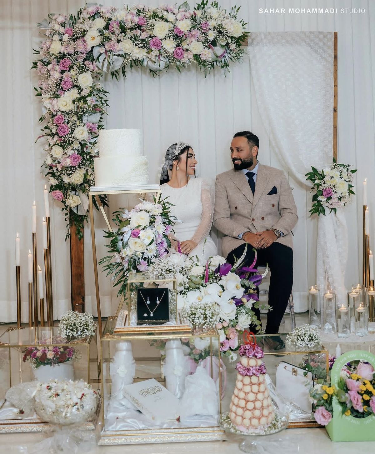 ایده تزیین بله برون مدل لباس میکاپ بله برون نامزدی جایگاه گل آرایی بله برون