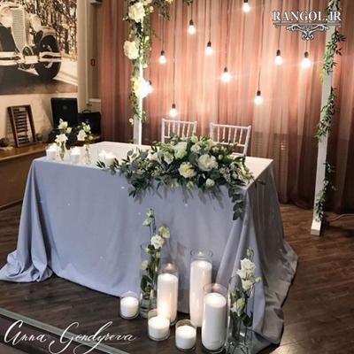 مدل تزیین میز بله برون دیزاین میز نامزدی