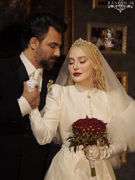عکس عروس بازیگر ازدواج آرام جعفری بابک انصاری عروسی سلبریتی