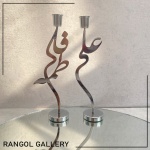 شمعدان عروس شمعدان رومیزی فلزی جاشمعی اسم شمعدان مدرن فانتزی شیک جاشمعی عقد علی فاطمه