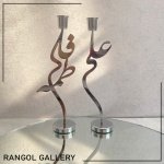 شمعدان عروس شمعدان رومیزی فلزی جاشمعی اسم شمعدان مدرن فانتزی شیک جاشمعی عقد علی فاطمه