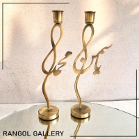 شمعدان عروس شمعدان رومیزی فلزی جاشمعی اسم شمعدان مدرن فانتزی شیک 