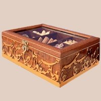جعبه تیبگ کالیگرافی شعر هیچ فلزی چوبی