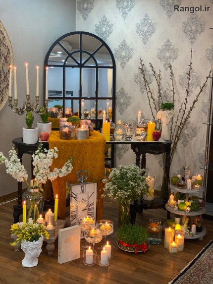 چیدمان سفره هفتسین ایده هفت سین جدید شیک مینیمال چیدمان سفره هفتسین ایده هفت سین جدید شیک مینیمال