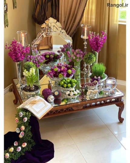 چیدمان سفره هفتسین ایده تزیین هفت سین جدید۱۴۰۴ چیدمان سفره هفتسین ایده تزیین هفت سین جدید۱۴۰۴