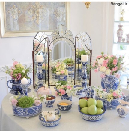چیدمان سفره هفتسین ایده تزیین هفت سین جدید۱۴۰۴ چیدمان سفره هفتسین ایده تزیین هفت سین جدید۱۴۰۴
