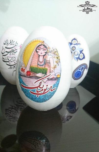 مدل تزیین تخم مرغ رنگی سفره هفت سین عید نوروز 98 | سال خوک
