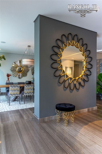 مدل آینه دکوراتیو مدرن آینه شیک لاکچری خاص دکوراسیون پذیرایی