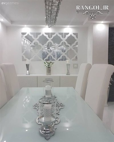 مدل آینه دکوراتیو مدرن آینه شیک لاکچری خاص دکوراسیون پذیرایی