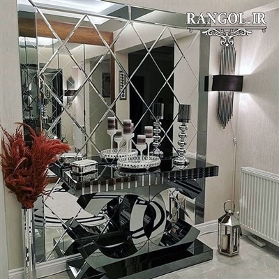 مدل آینه دکوراتیو مدرن آینه شیک لاکچری خاص دکوراسیون پذیرایی