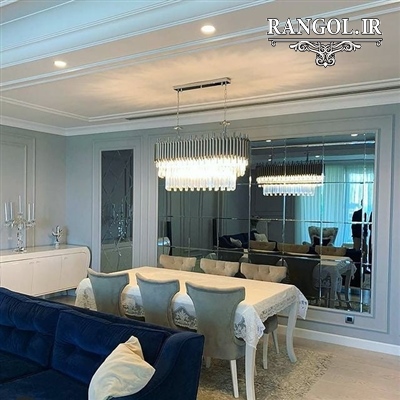 مدل آینه دکوراتیو مدرن آینه شیک لاکچری خاص دکوراسیون پذیرایی