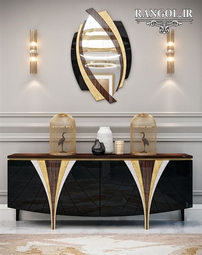 مدل آینه دکوراتیو مدرن آینه شیک لاکچری خاص دکوراسیون پذیرایی
