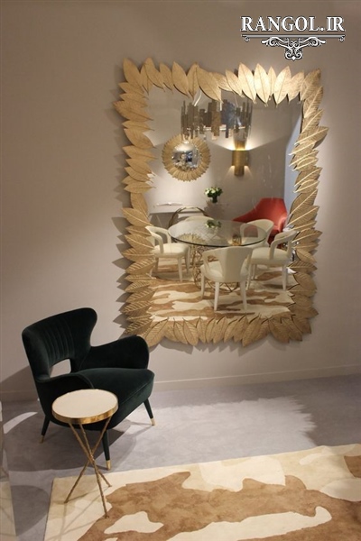 مدل آینه دکوراتیو مدرن آینه شیک لاکچری خاص دکوراسیون پذیرایی
