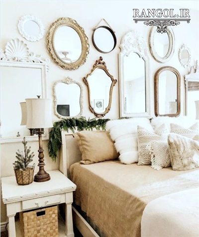 مدل آینه دکوراتیو مدرن آینه شیک لاکچری خاص دکوراسیون پذیرایی